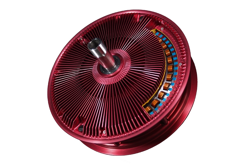 空冷で12インチ…アステモ、インホイール駆動小型化