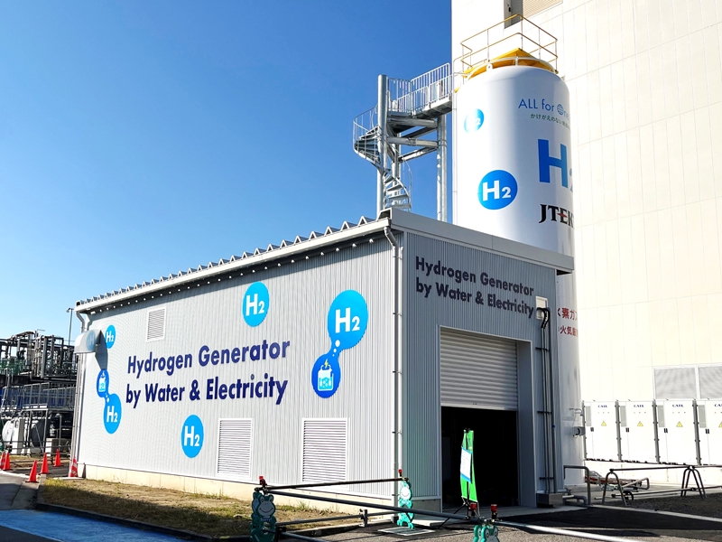 太陽光で水素生成・供給…ジェイテクトが花園工場に設置した新設備の