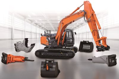 2分で先端交換など完了…日立建機、中型油圧ショベルで新製品