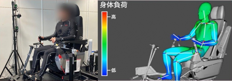 建機運転席、設計高度化…産総研とコマツが3Dで身体負荷可視化｜ニュー