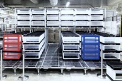 JR西日本が実証、リニアモーター式ロボット倉庫の効果