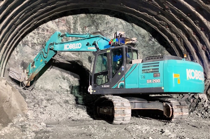トンネル切羽あたり取り自動化、コベルコ建機・安藤ハザマが新技術